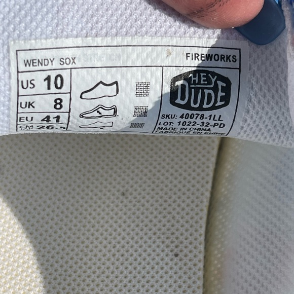 NWT Hey Dudes Wendy Fireworks - sz 7, 8, 9, 10 - Picture 7 of 7